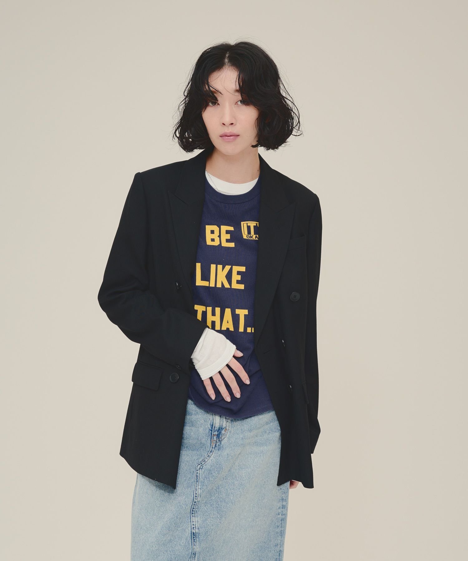 【SALE／60%OFF】eL Peaked Lapel W Jacket ジーナシス ジャケット・アウター テーラードジャケット・..