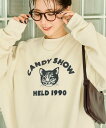 【SALE/10%OFF】FREAK'S STORE アニマル カレッジ フロッキー ロゴ スウェット【限定展開】 25AW フリークスストア トップス スウェット・トレーナー ネイビー ピンク グリーン ブラック ベージュ グレー ホワイト【送料無料】