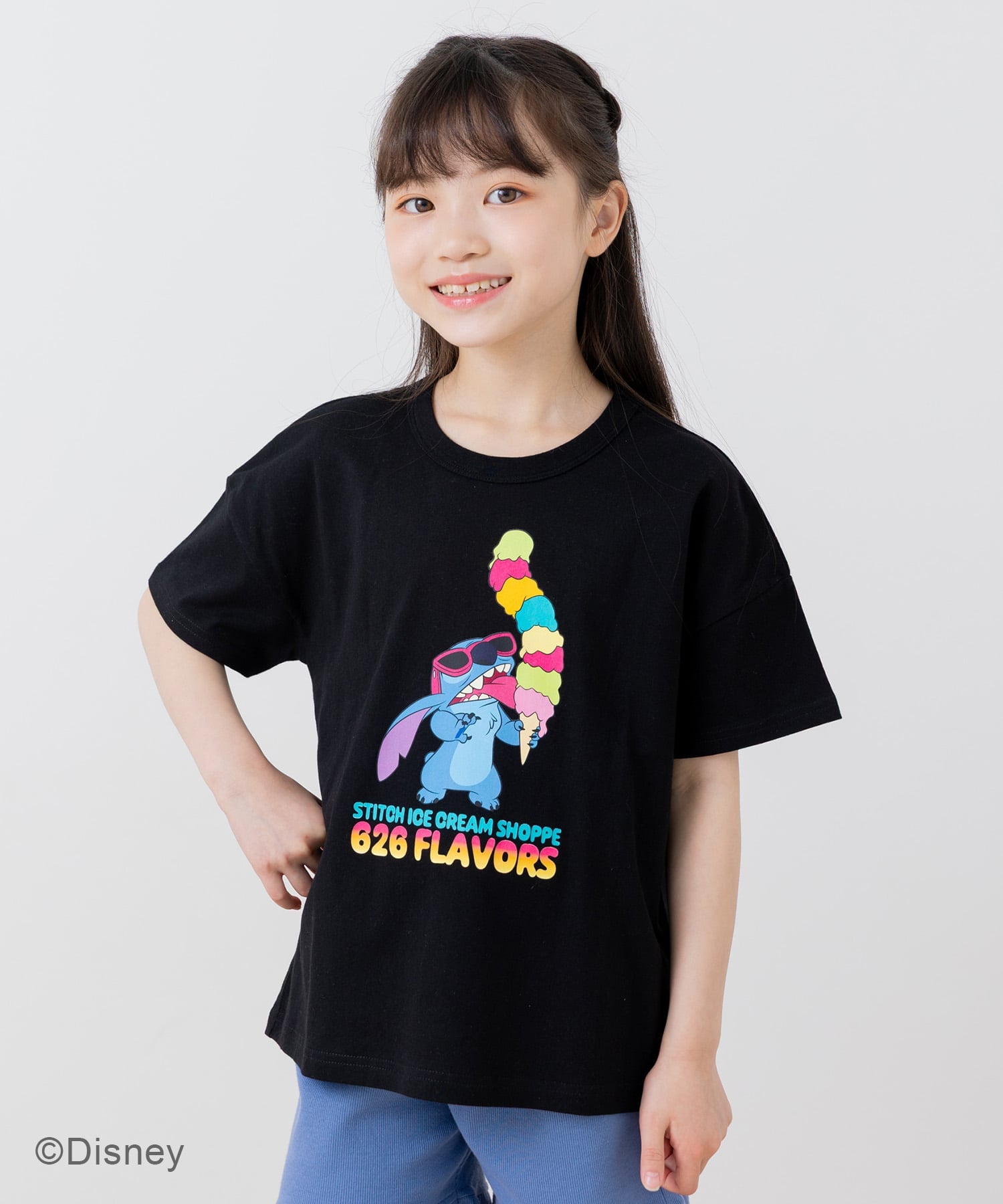 【SALE／10%OFF】Disney ＜リロ&スティッチ＞半袖Tシャツ チルツー トップス カットソー・Tシャツ ホワイト グレー ブラック