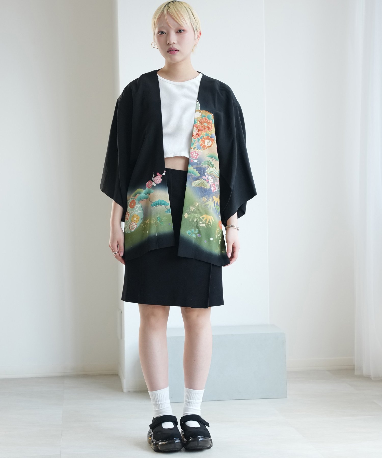 maison utatane maison utatane｜宵影の金刺繍｜一点物｜正絹｜日本製 ウタタネ トップス シャツ・ブラウス