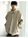 【SALE/10%OFF】BEAMS MEN LACOSTE * BEAMS / 別注 Harrington Jacket ビームス メン コート/ジャケット ブルゾン ブラック【送料無料】