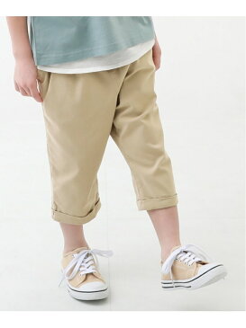 【SALE/30%OFF】devirock ウルトラストレッチ7分丈タックパンツ デビロック 子供服 キッズ デビロック パンツ/ジーンズ ハーフパンツ カーキ ベージュ ピンク ホワイト グレー ブラウン ブラック ネイビー