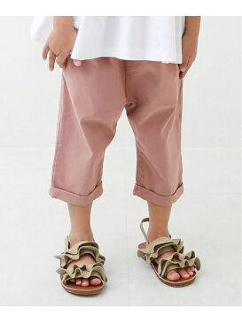 【SALE/30%OFF】devirock ウルトラストレッチ7分丈タックパンツ デビロック 子供服 キッズ デビロック パンツ/ジーンズ ハーフパンツ カーキ ベージュ ピンク ホワイト グレー ブラウン ブラック ネイビー