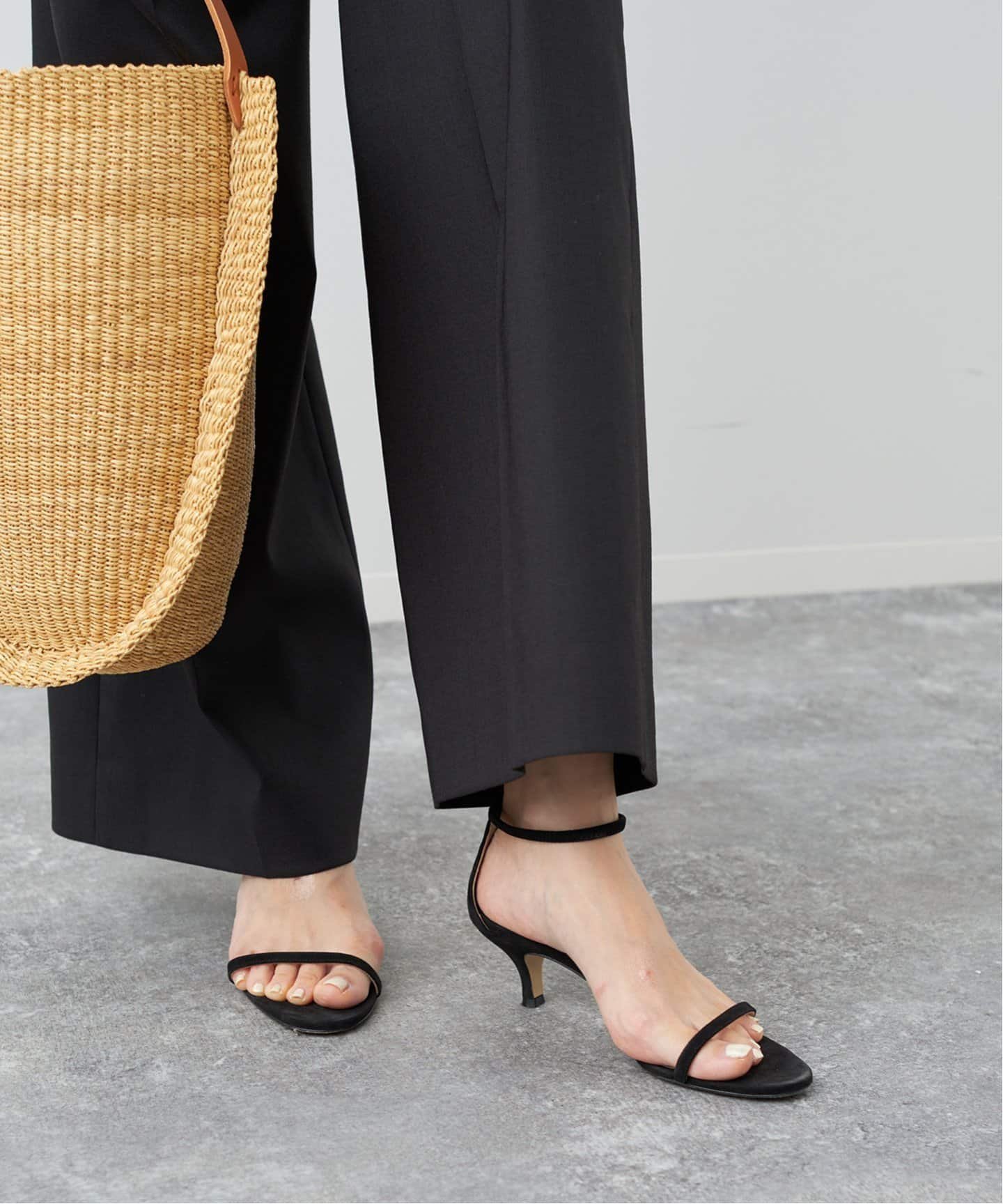 plage 【NEBULONI E. / ネブローニ】別注 SUEDE ERASTIC ST サンダル プラージュ シューズ・靴 サンダル ブラック【送料無料】のサムネイル