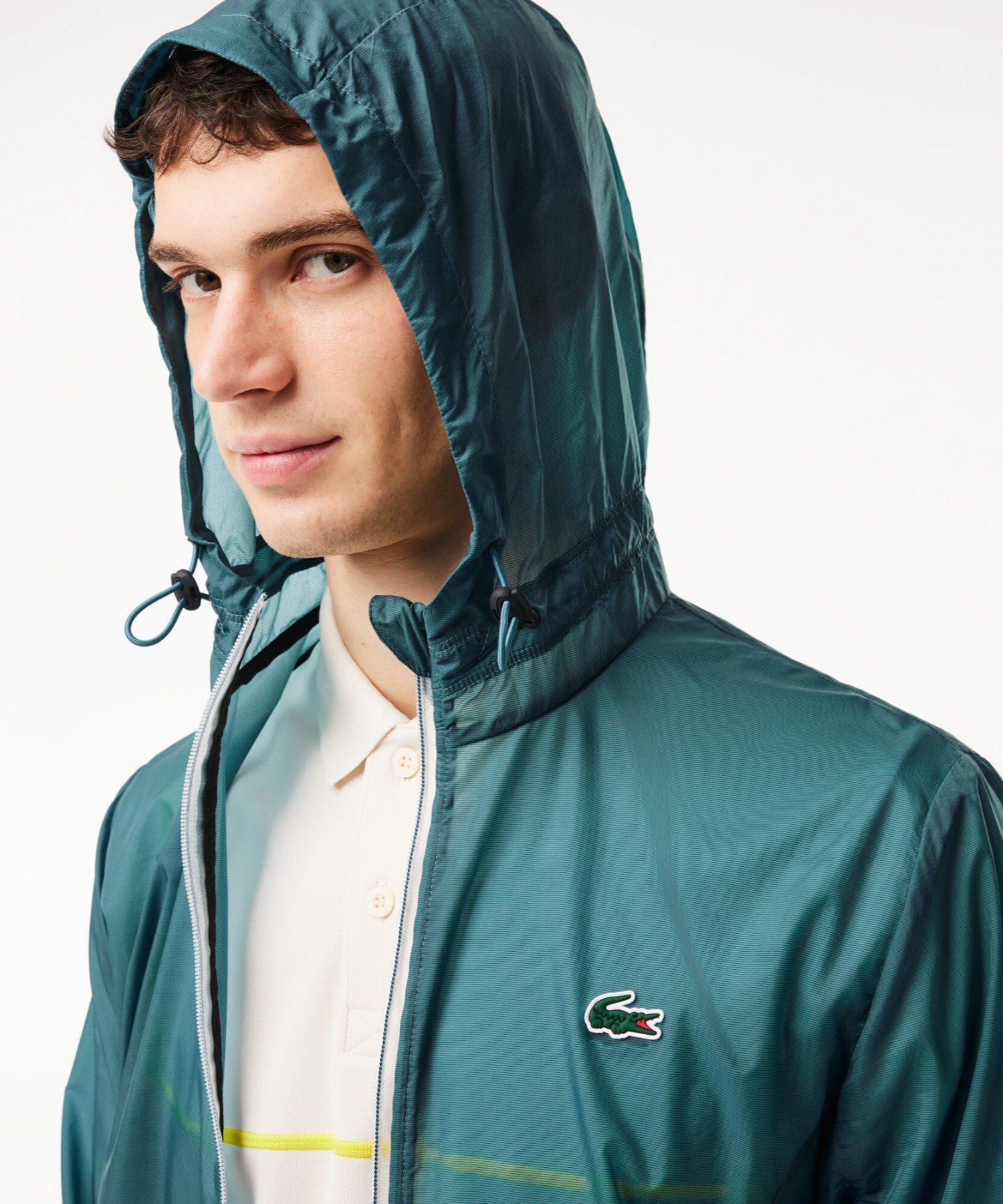 【SALE／30%OFF】LACOSTE ライトウェイト撥水パッカブルジャケット ラコステ ジャケット・アウター ブルゾン・ジャンパー グリーン【送料無料】