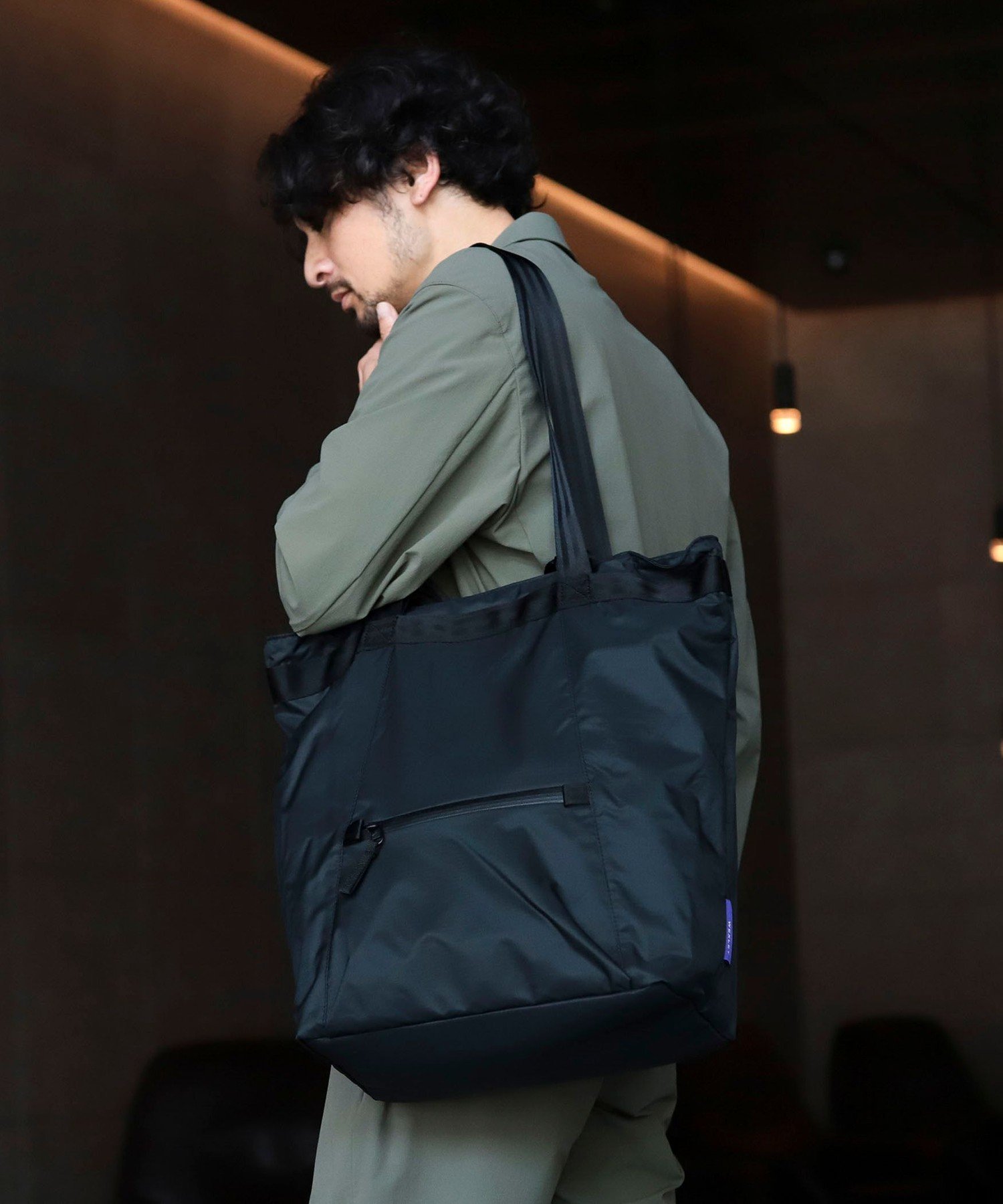 BEAMS トートバッグ メンズ B:MING by BEAMS WEXLEY / WAYNE リップストップナイロン 2WAY トートバッグ ビーミング ライフストア バイ ビームス バッグ ビジネスバッグ・ブリーフケース ブラック【送料無料】