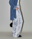 【SALE/41%OFF】PUBLUX ライン入サテンパンツ 限定展開 24AW 25SS フリークスストア パンツ その他のパンツ ピンク グレー ブラック【送料無料】(4)