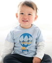 【SALE/20%OFF】fillot de bebe reduction 天竺重ね着風気球ボーダー長袖Tシャツ(70~90cm) ベベ オンライン ストア マ...