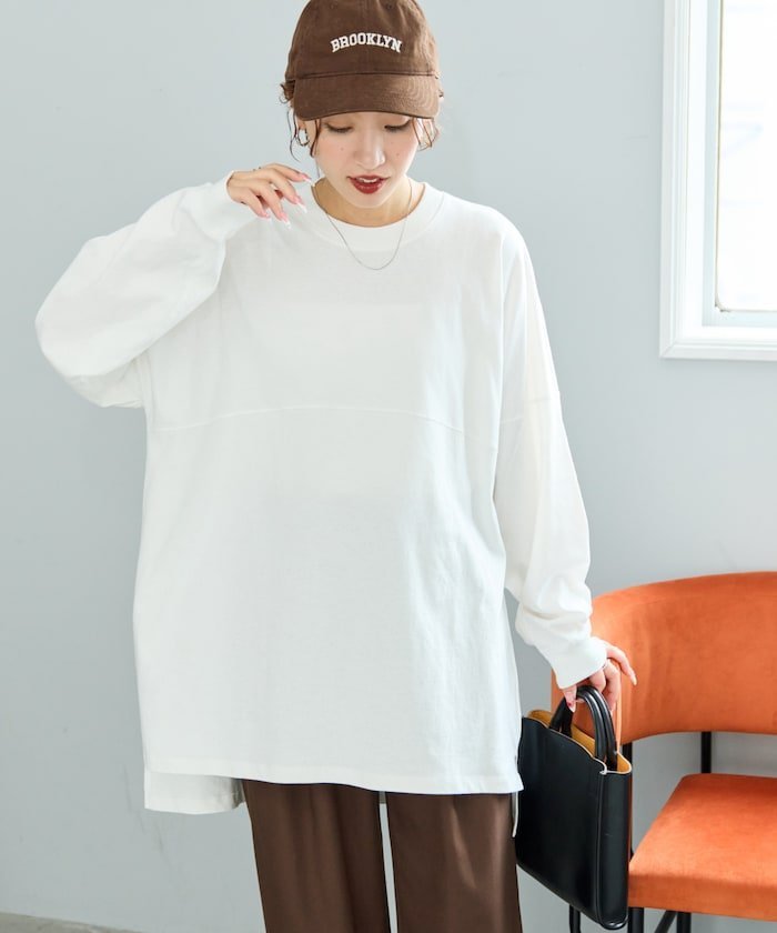 FREAK'S STORE フットボール ロングスリーブ Tシャツ【限定展開】 25AW フリークスストア トップス カットソー・Tシャツ グレー ホワイト ピンク ブルー ブラック ブラウン【送料無料】