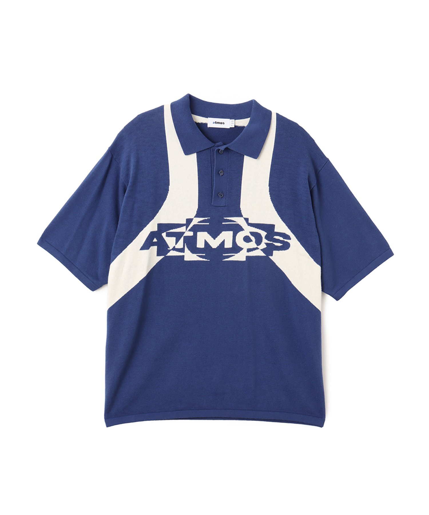 atmos atmos Knit Polo Shirt NAVY アトモス トップス ニット ネイビー【送料無料】
