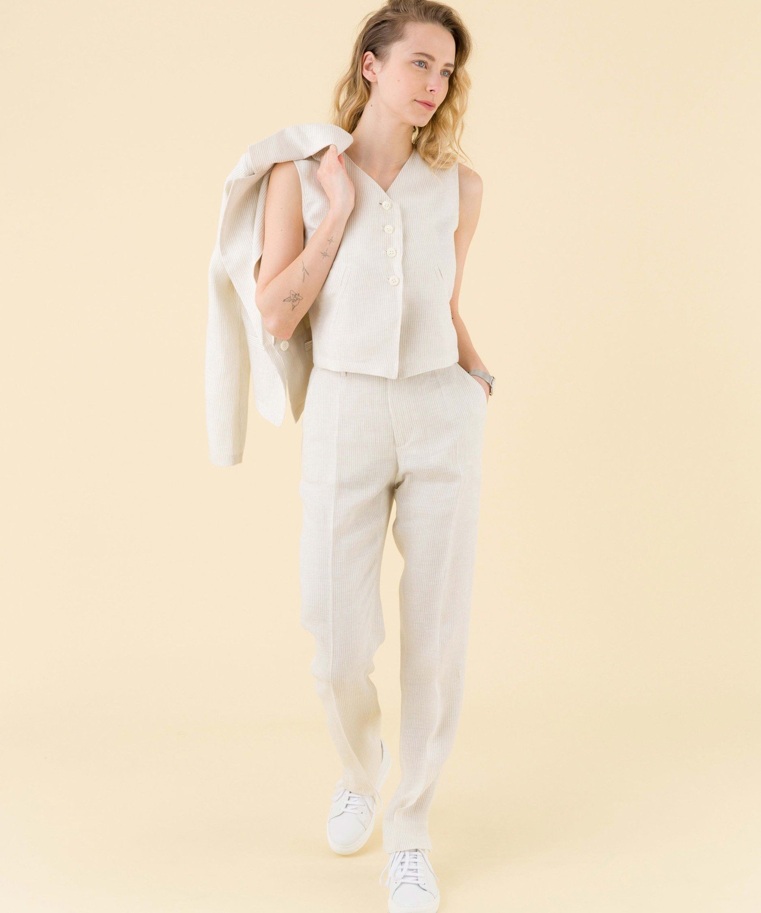 RIS0 PANTALON パンツ アニエスベー パンツ その他のパンツ ベージュ