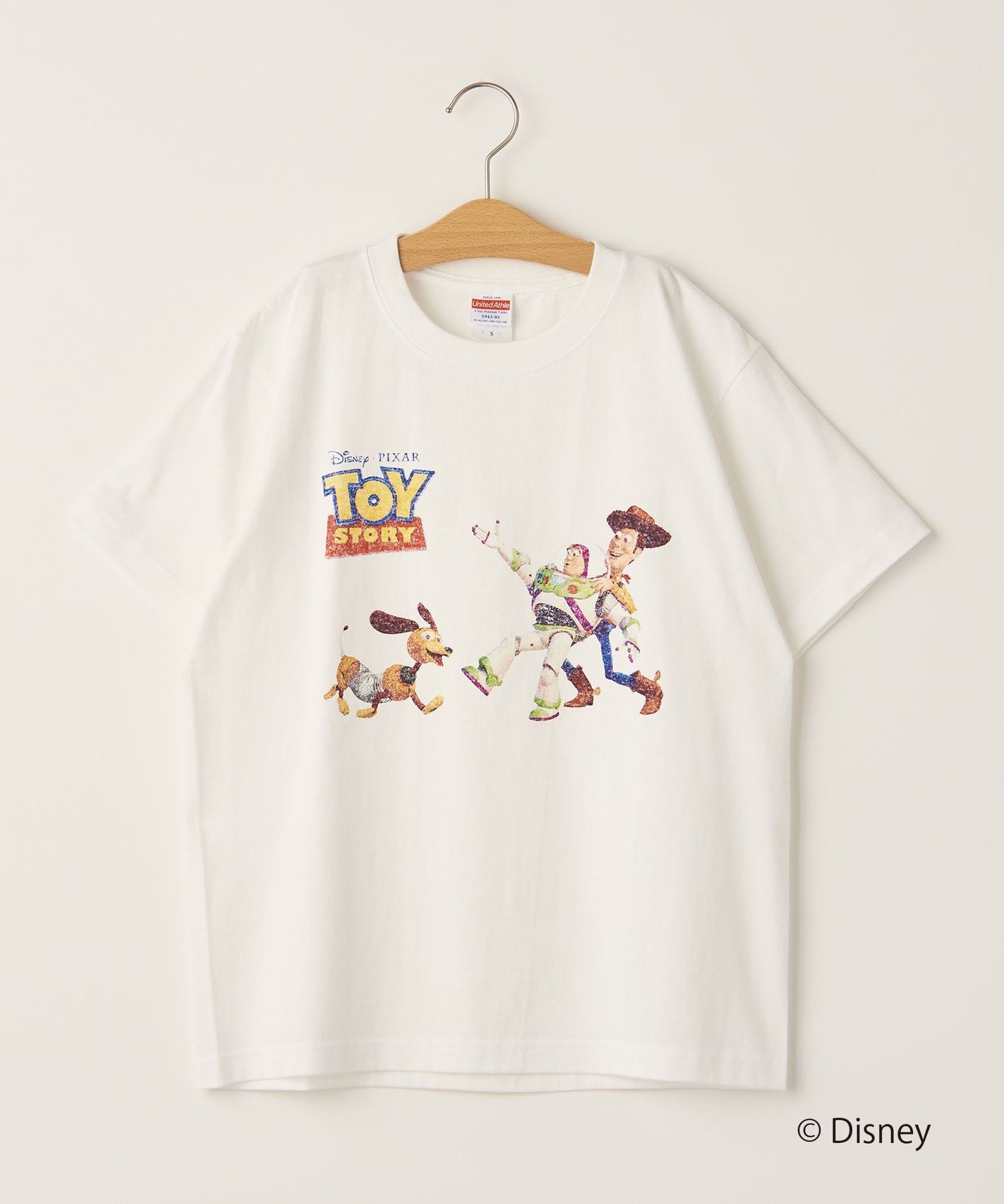 【SALE／40 OFF】BEAUTY YOUTH UNITED ARROWS ＜info. BEAUTY YOUTH 限定 TOY STORY COLLECTION＞ THREE Tシャツ ユナイテッドアローズ アウトレット トップス カットソー Tシャツ ホワイト ネイビー