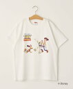 【SALE／40 OFF】BEAUTY YOUTH UNITED ARROWS ＜info. BEAUTY YOUTH 限定 TOY STORY COLLECTION＞ THREE Tシャツ ユナイテッドアローズ アウトレット トップス カットソー Tシャツ ホワイト ネイビー