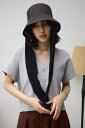 【SALE/60%OFF】AZUL BY MOUSSY シアーボーダーバケットハット アズールバイマウジー 帽子 その他の帽子 ホワイト ブラック(4)