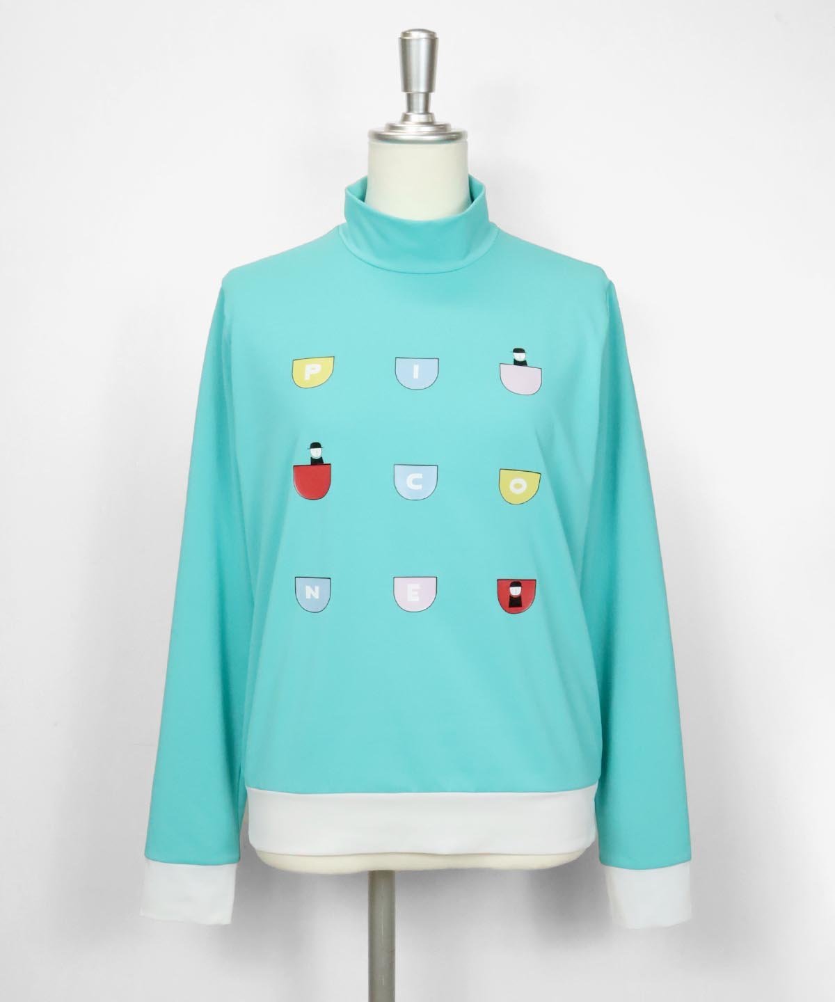 UV速乾ハイネックプルオーバー ピッコーネクラブ トップス カットソー・Tシャツ ネイビー グリーン イエロー ホワイト