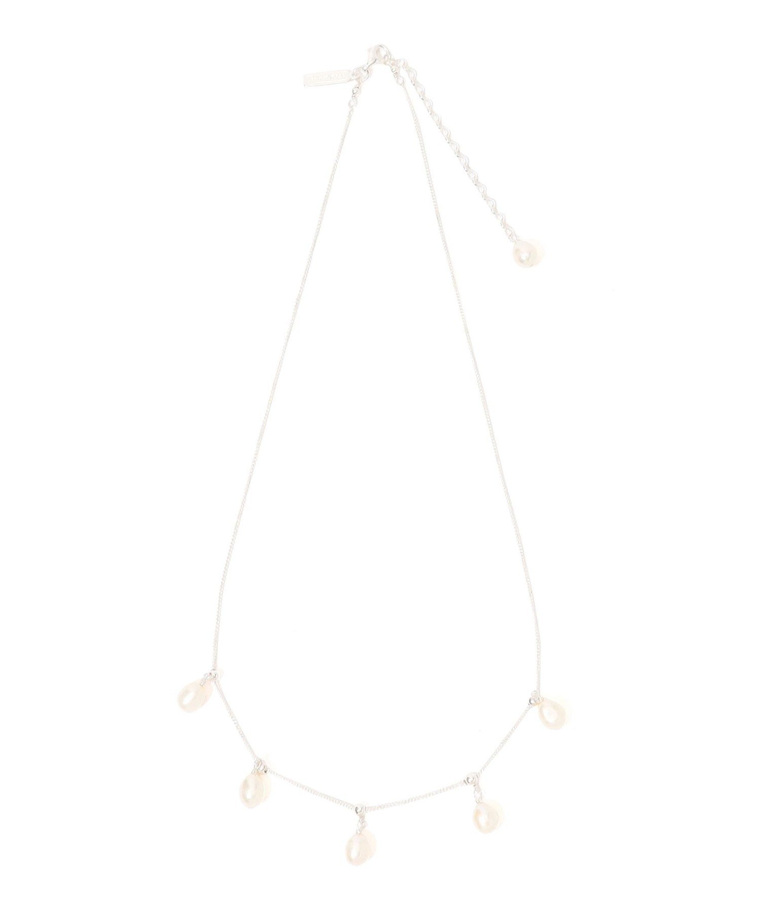 TOMORROWLAND GOODS MOUNIR pearl fringe ネックレス トゥモローランド アクセサリー・腕時計 ネックレス シルバー【送料無料】