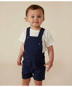 【SALE/20%OFF】PETIT BATEAU ショートサロペット プチバトー オールインワン・オーバーオール オーバーオール・サロペット ネイビー【送料無...