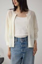 【SALE/50%OFF】AZUL BY MOUSSY Wジップメッシュニットカーディガン アズールバイマウジー トップス カーディガン ホワイト ブラック レ...