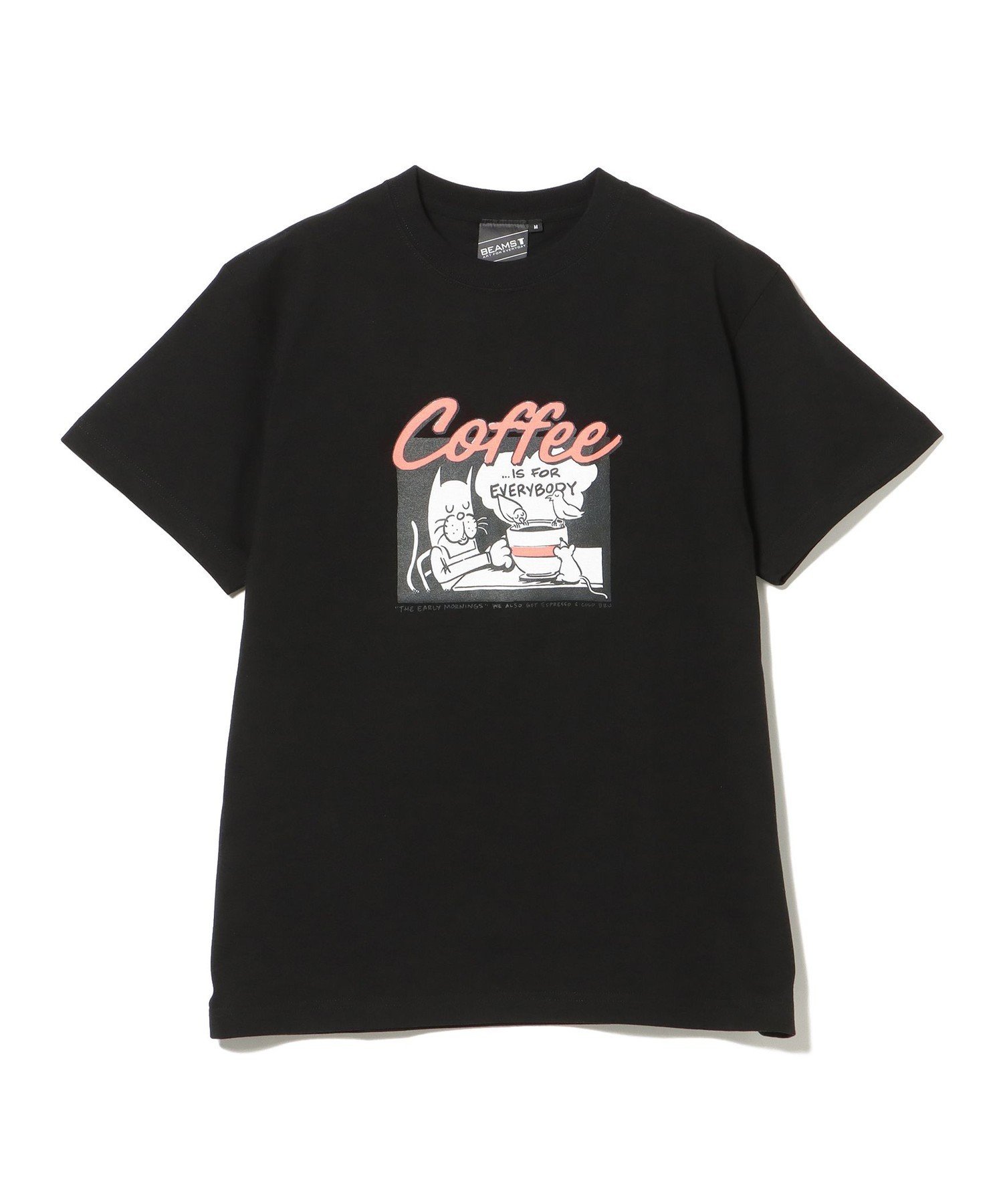 BEAMS T 【SPECIAL PRICE】Coffee Is For Everybody T-shirt ビームスT トップス カットソー・Tシャツ ブラック ホワイト【送料無料】