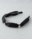 【SALE/10%OFF】Grandedge フェイクパール付きカチューシャ エスペランサ ヘアアクセサリー その他のヘアアクセサリー ブラック