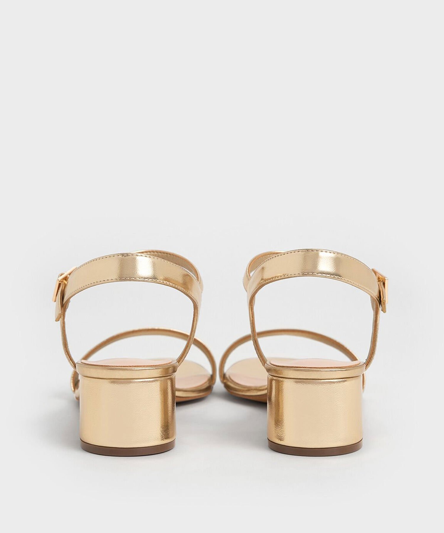CHARLES & KEITH ブロックヒール アンクルストラップサンダル チャールズアンドキース シューズ・靴 サンダル【送料無料】