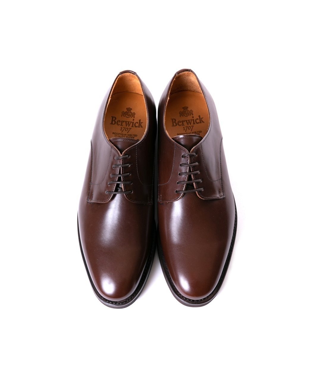 Berwick 1707 プレーントゥ/5225BCBKVI バーウィック シューズ・靴 レースアップ・ドレスシューズ ブラウン ブラック【送料無料】のサムネイル