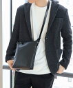 BEAMS HEART MEN ビームスハート ミニショルダーバッグ 合皮 男女兼用 | BEAMS HEART フェイクレザー 軽量 サコッシュ | メンズ レディース ミニマルデザイン 散歩 旅行 黒 白 グレー ビームス ハート バッグ ショルダーバッグ ブルー ブラック ベージュ ホワ【送料無料】