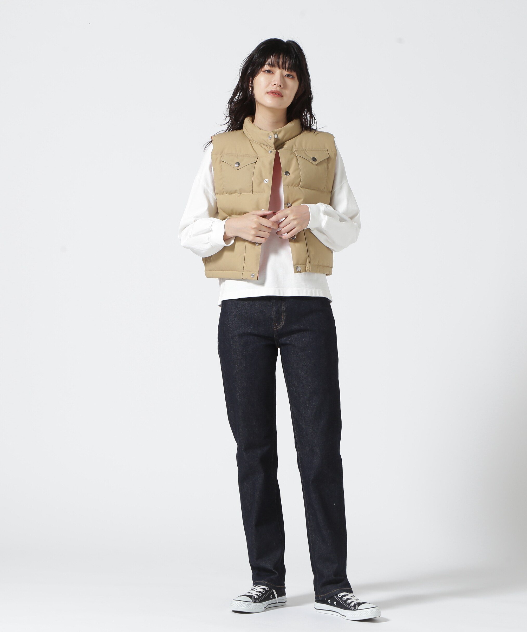 【SALE／40%OFF】BEAVER ザ・ノース・フェイス パープルレーベル 65/35 Short Sierra Vest ビーバー トップス ベスト・ジレ ベージュ【送料無料】