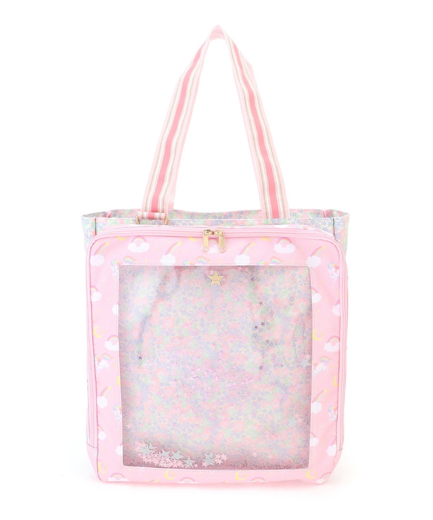 楽天Rakuten Fashionfafa MOLLY KATE_TOTE BAG フェフェ バッグ トートバッグ ピンク【送料無料】