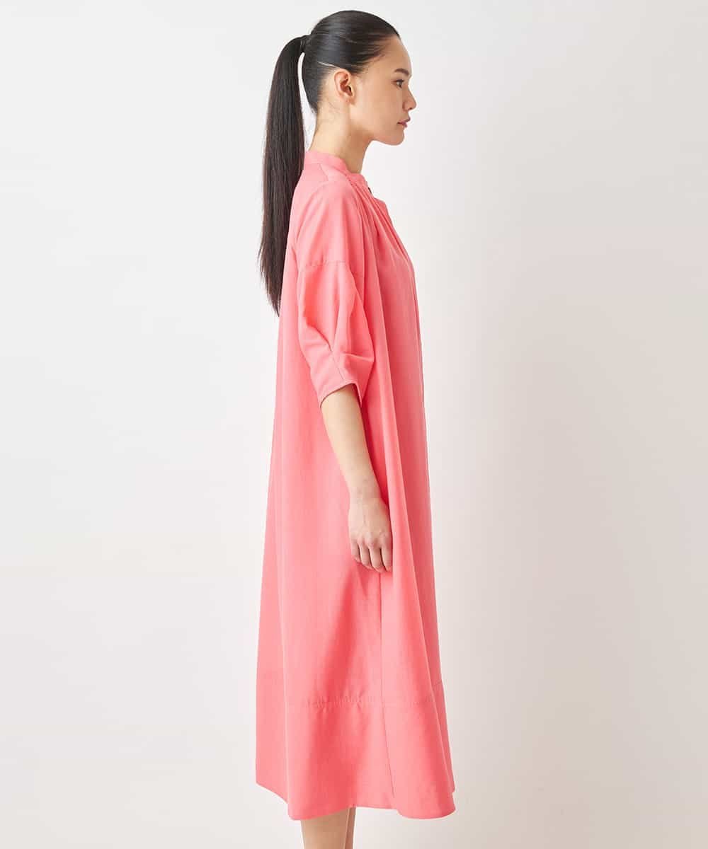HIROKO BIS スパンボイルワッシャーシャツワンピース /洗濯機で洗える ヒロコ ビス ワンピース・ドレス ワンピース ブルー ピンク