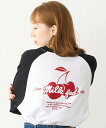 【SALE/30%OFF】MILKFED. GLITTER CHERRY B/B TEE ミルクフェド トップス カットソー・Tシャツ ブラック ブラウン イエロー【送料無料】