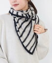 ASAUCE MELER 【ASAUCE MELER】モヘアシルクヘアリーボーダースカーフ マイカアンドディール ファッション雑貨 スカーフ・バンダナ【送料無料...