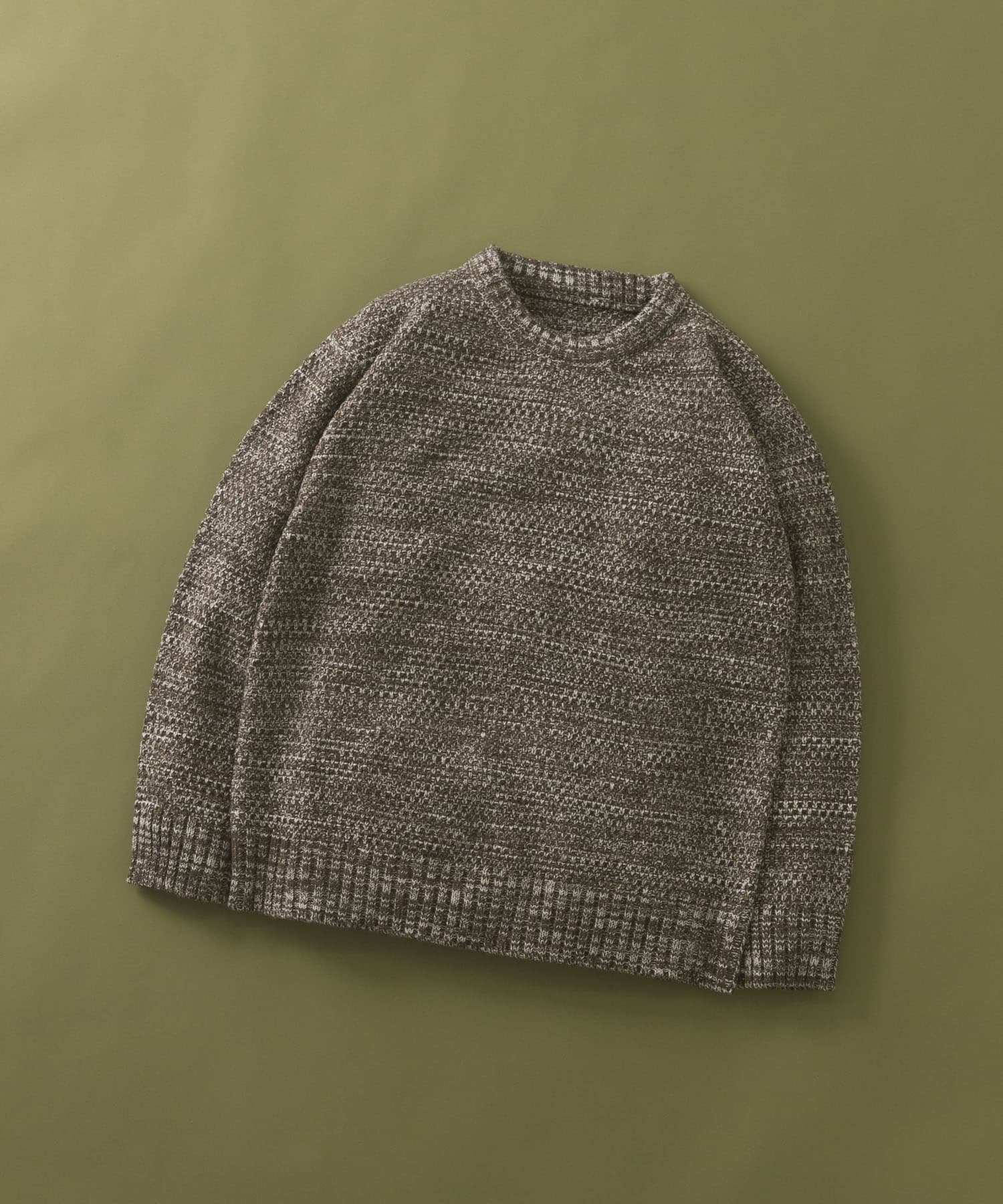 URBAN RESEARCH ITEMS マシンウォッシャブル クルーネックカノコニット アーバンリサーチアイテムズ トップス ニット ブルー ブラック オレンジ グレー ブラウン【送料無料】