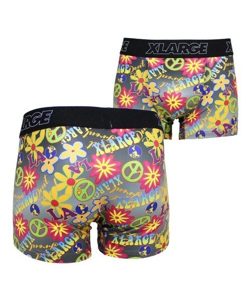 SELECT BRANDS XLARGE/エクストララージ BOXER SHORTS FLOWERS AND PEACE ジャックローズ インナー・ルームウェア その他のインナー・ルームウェア グレー グリーン