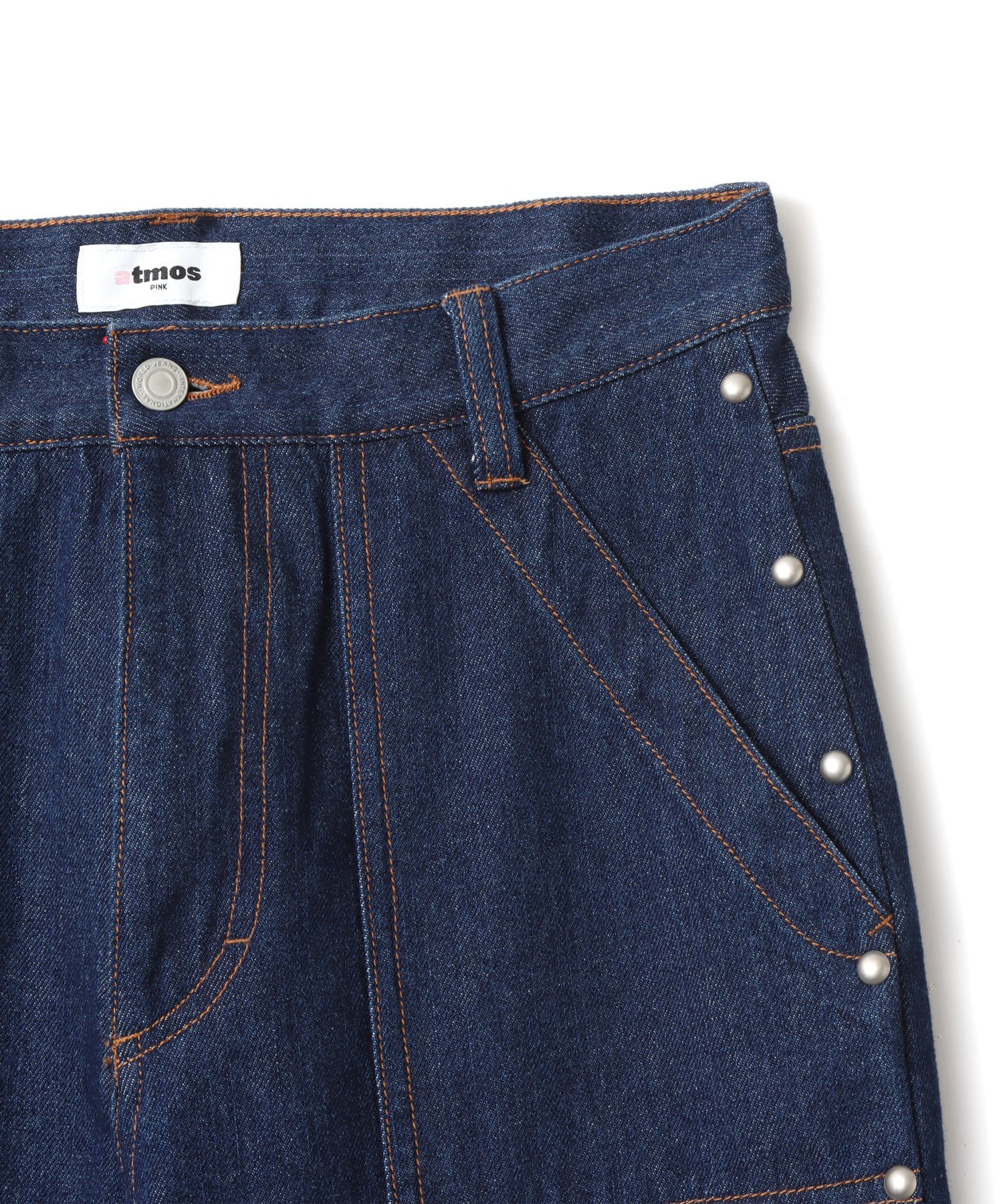 atmos pink atmos pink Studs Denim Pants BLUE アトモス パンツ その他のパンツ ブルー
