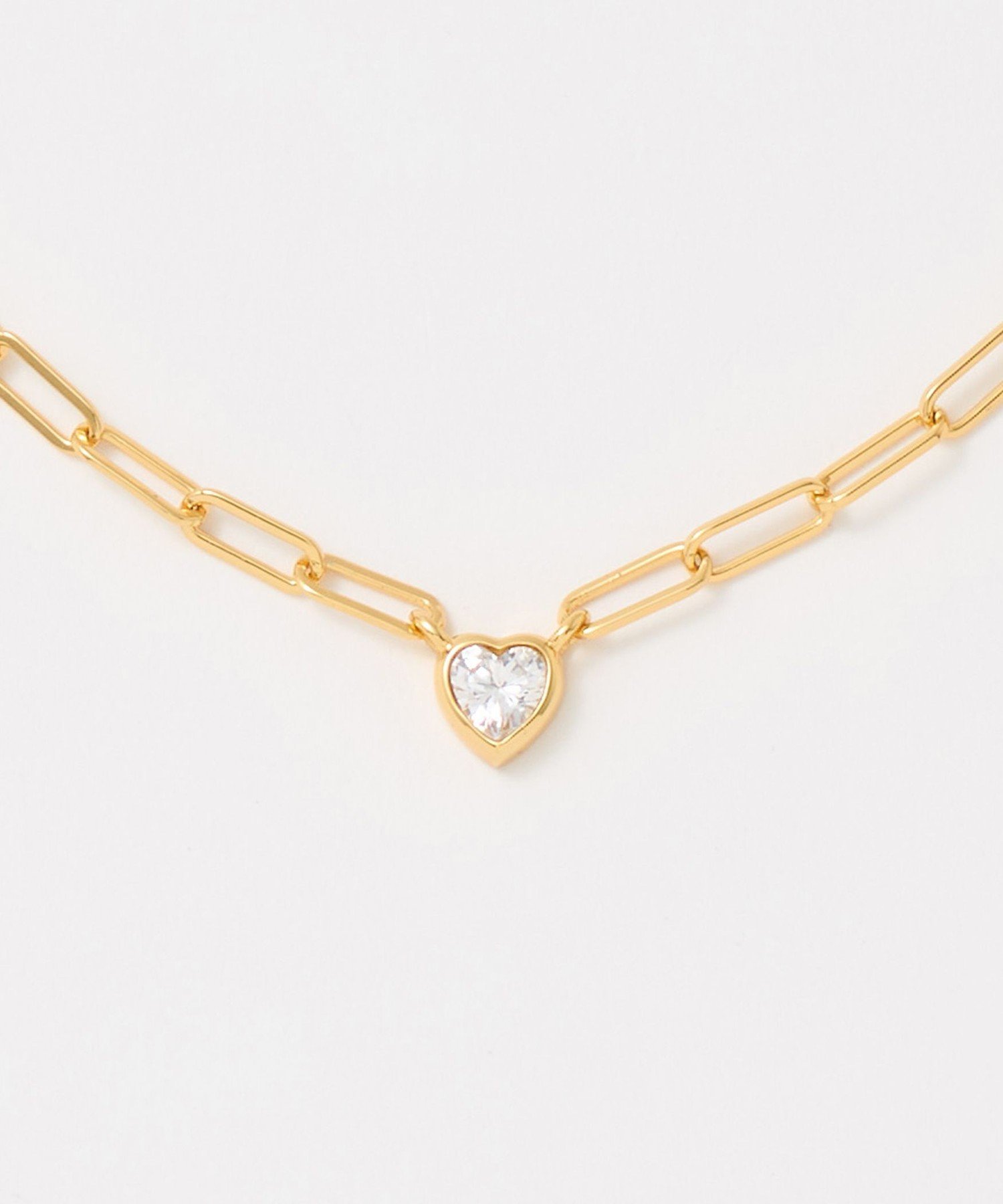 UNITED ARROWS ハート ビジュー チェーン ネックレス ユナイテッドアローズ アクセサリー・腕時計 ネックレス ゴールド シルバー【送料無料】