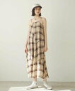 【SALE/50%OFF】MILKFED. PLAID CAMISOLE DRESS ミルクフェド ワンピース・ドレス ワンピース ブラック ブルー ベージュ【...