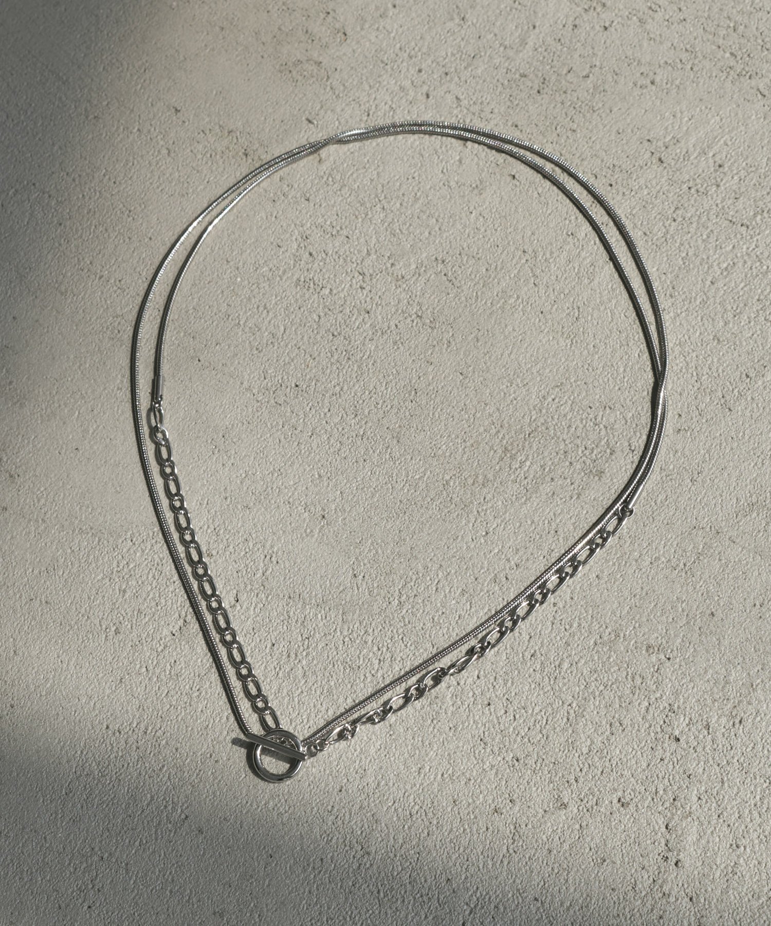 GOLDY スイッチング チェーン マンテル ロング ステンレス ネックレス ゴールディ アクセサリー・腕時..