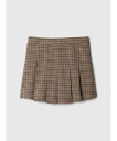【SALE/59%OFF】GAP (K)プリント プリーツ スコート (キッズ) ギャップ スカート ミニスカート グレー ブラウン
