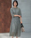 【SALE/40%OFF】23区 S 【洗える】Ratti コラージュプリント ワンピース ニジュウサンク ワンピース・ドレス ワンピース ブラウン ブルー【送...