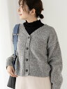 【SALE/60%OFF】Te chichi TERRASSE 前後2WAYブークレカーディガン テチチ トップス カーディガン ベージュ グレー ブルー