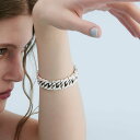 quip queint quip queint/braid bangle フォブ アクセサリー・腕時計 ブレスレット・バングル シルバー【送料無料】