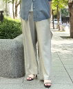 BEARDSLEY マルチウエストリブパンツ ビアズリー パンツ その他のパンツ ブルー ベージュ グレー ブラック【送料無料】