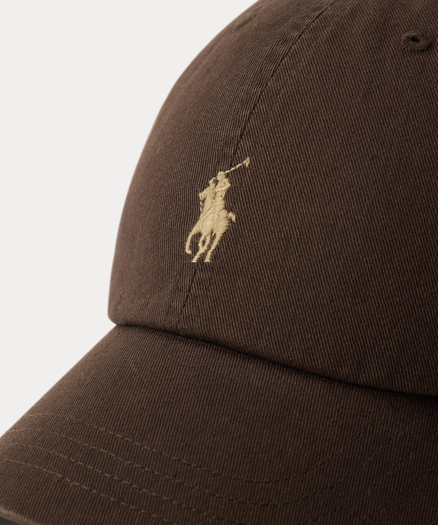 POLO RALPH LAUREN コットン チノ ボール キャップ ラルフローレン 帽子 キャップ ブラウン【送料無料】