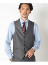 【SALE/60%OFF】CROWDED CLOSET TW ストライプ柄ベスト/別売りスーツあり/ビジカジ/ON・OFF兼用 メンズ ビギ スーツ・フォーマル セットアップスーツ ネイビー グレー【送料無料】