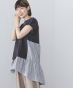 BEAMS HEART WOMEN BEAMS HEART / 後ろティアード プルオーバー ビームス ハート トップス カットソー・Tシャツ ブラック ベージュ