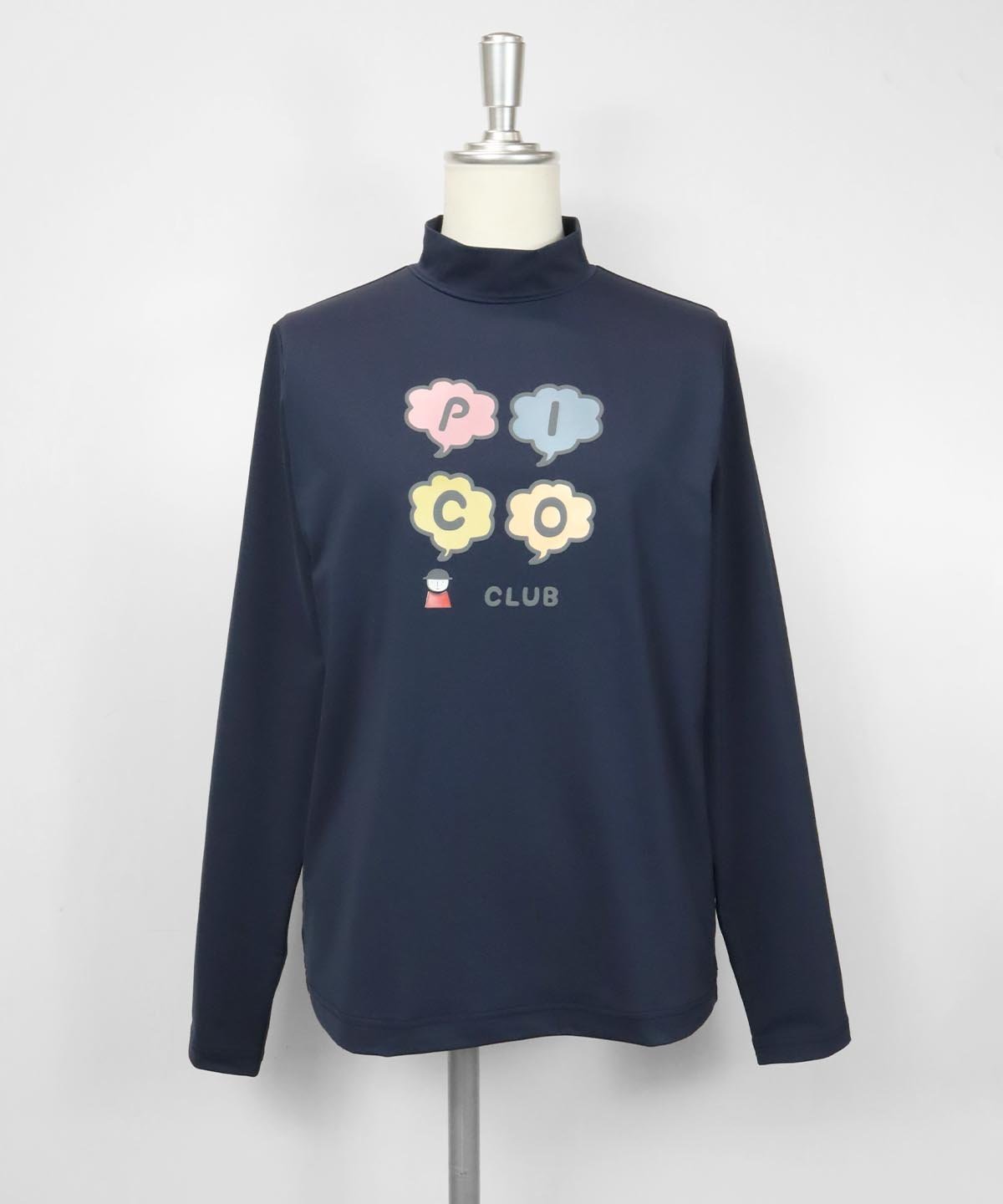 【SALE／40%OFF】Picone Club UVハイネックプルオーバー ピッコーネクラブ トップス カットソー・Tシャツ ネイビー ブルー ホワイト ピンク【送料無料】