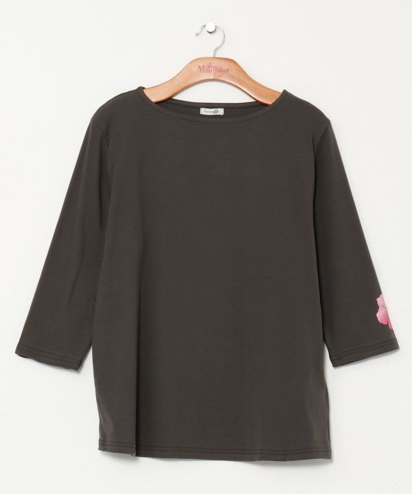 Maunaloa 【マウナロア】グラデハイビ7-T-SH アミナコレクション トップス カットソー・Tシャツ グレー ブラック