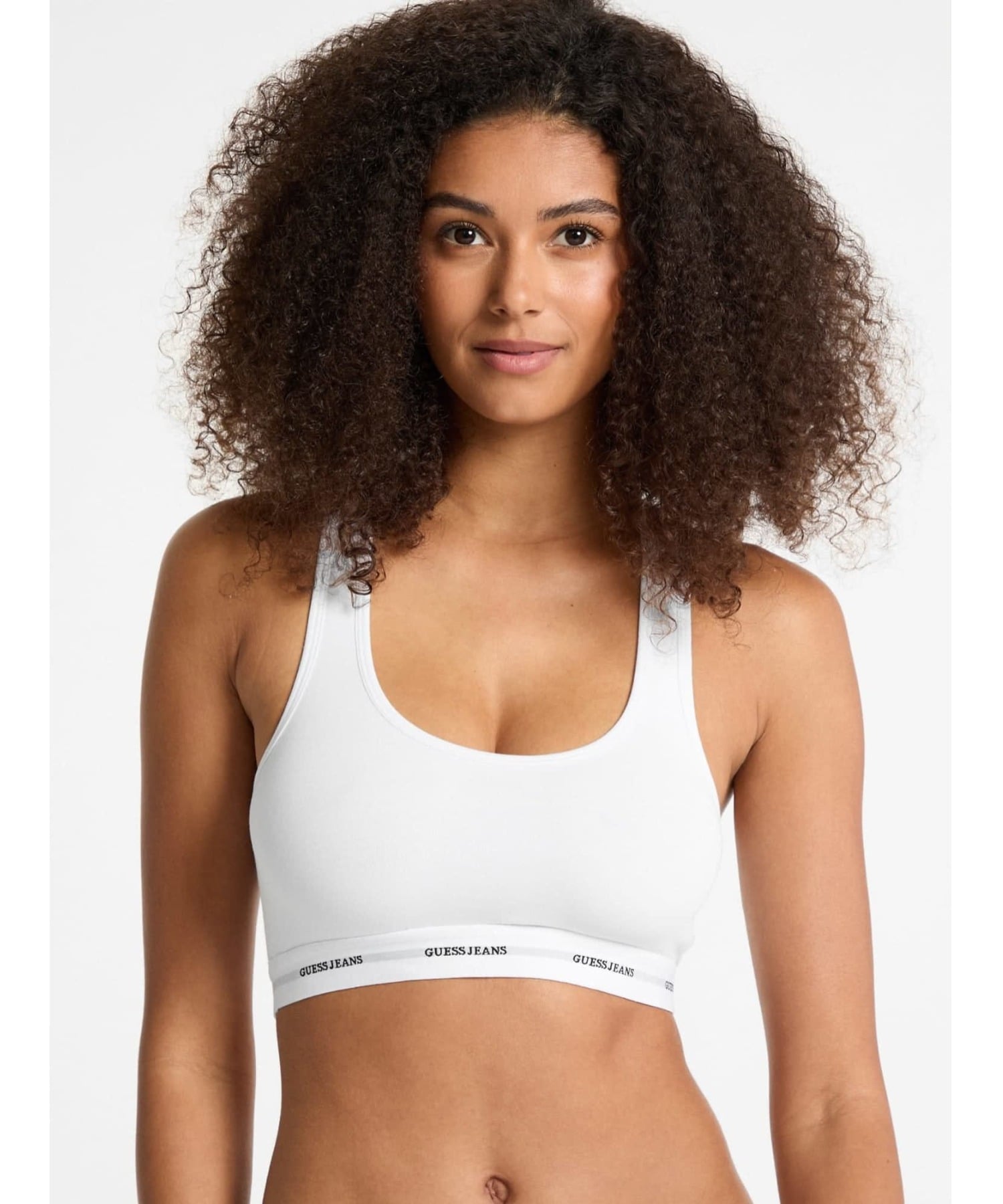 GUESS JEANS (W)GUESS JEANS Bralette ブラジャー スポプラ アンダーウェア ゲス インナー・ルームウェア ブラジャー ホワイト ブルー ピンク グレー ブラック