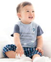 fillot de bebe reduction 天竺Tシャツ&チェックパンツセット(70~90cm) ベベ オンライン ストア マタニティウェア・ベビー用品 ...